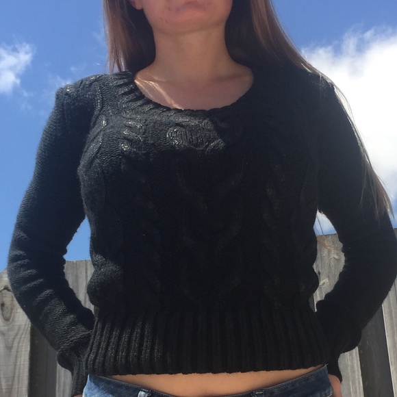 Buckle Black Sweater Knit - Picture 2 of 3
